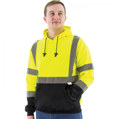 Majestic 75-5327-M, High Vis Hooded Pullover Sweatshirt , 75-5327/M